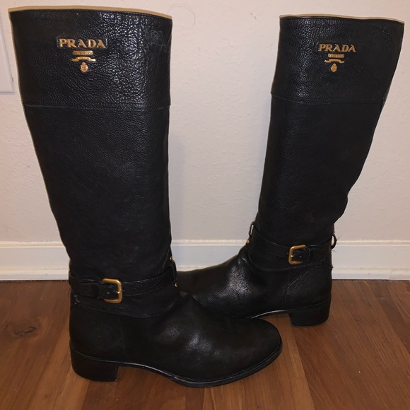 Prada Shoes - 👢Prada Riding boots👢 38 1/2 ❗️Firm on Price❗️